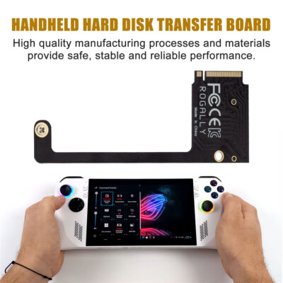 PCIe 4.0 M2 Transfer Board 90 Degrees Transfercard SSD Adapter For ASUS Rog Ally