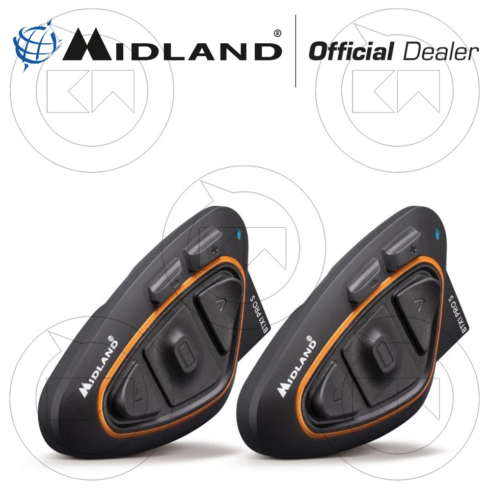 MIDLAND INTERFONO BTX1 PRO S KIT DOPPIO SET 2 INTERFONI CASCO MOTO BLUETOOTH - Imagen 3 de 4