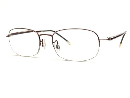 Stetson 9003 Zyloware 183 Half Rim Eyeglasses Frames: Rose Gold Clear 51-18-140