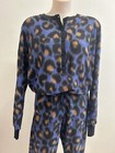 Desigual Jumpsuit Leopard overall pajamas Size L Purple Used ones as costume