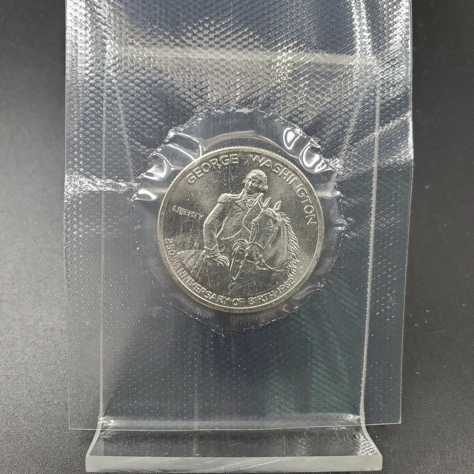 1982 D GEORGE WASHINGTON SILVER Commemorative HALF Dollar Coin OGP BOX COA BU - Image 2 of 4