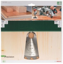 BOSCH Kreissägeblatt Precision Sägeblatt Tisch Kappsäge 250 x 30 mm 24 Zähne 