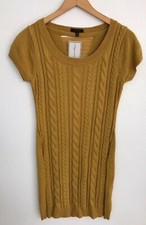 New Mine Short-sleeve Cable Knit Sweater Dress Size Medium Junior