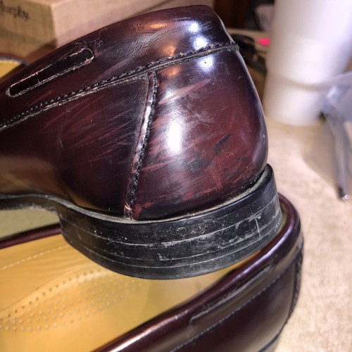 Cole Haan C02692 Mens Pinch Shawl Bow II Burgundy Tassel Kilt Loafers Size 11 D - Picture 9 of 11