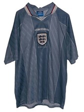 Vintage Umbro England European 1996 Away Shirt Jersey Size XL Made In The UK EUC