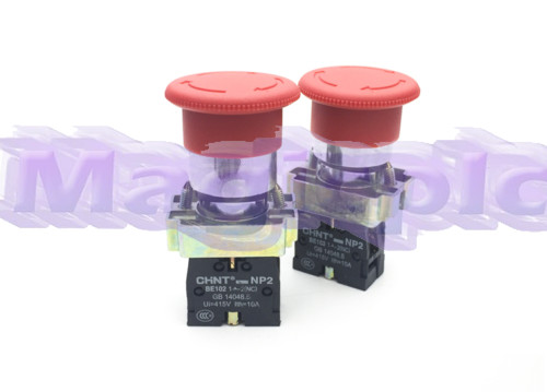 10PCS Chint NP2 Series NP2-BS542 Pushbutton Switchs 1NC #CH