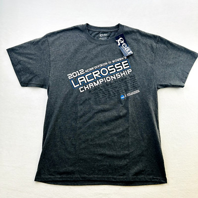 NCAA Shirt Adult Large Gray Division III 3 Womens Lacrosse Championship Mens NEW