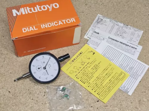 Mitutoyo No. 2046S  dial indicator - 0 mm to 10 mm - lug back - .01 mm - *NEW*