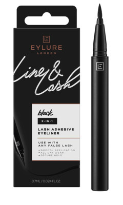 Eylure London Line & Lash 2-In-1 (BLACK)Lash Adhesive Pen (New In Box) - 0.7ml