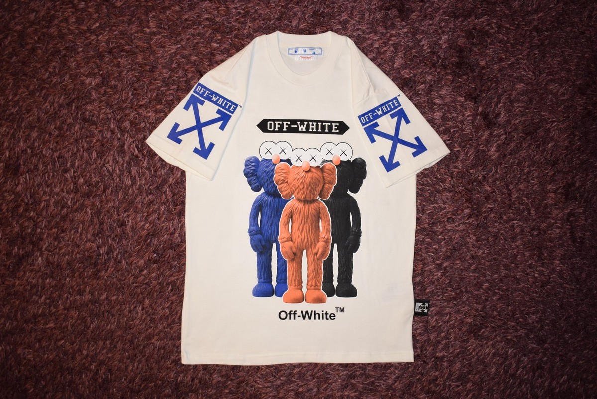 Off-White x KAWS White Men T-shirt Sz L / #00795 / | eBay Off-White x KAWS White Men T-shirt Sz L / #00795 / | eBay