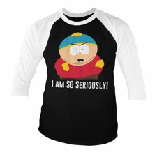 Licensed South Park - I Am So Seriously Baseball 3/4 Sleeve T-Shirt S-XXL Sizes