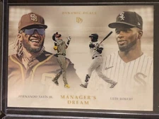 2021 Topps Dynamic Duals #MD-2 Fernando Tatis Jr. Padres Luis Robert White Sox