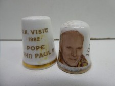 2 VINTAGE PORCELAIN ROYAL ALBERT POPE JOHN PAUL 2ND