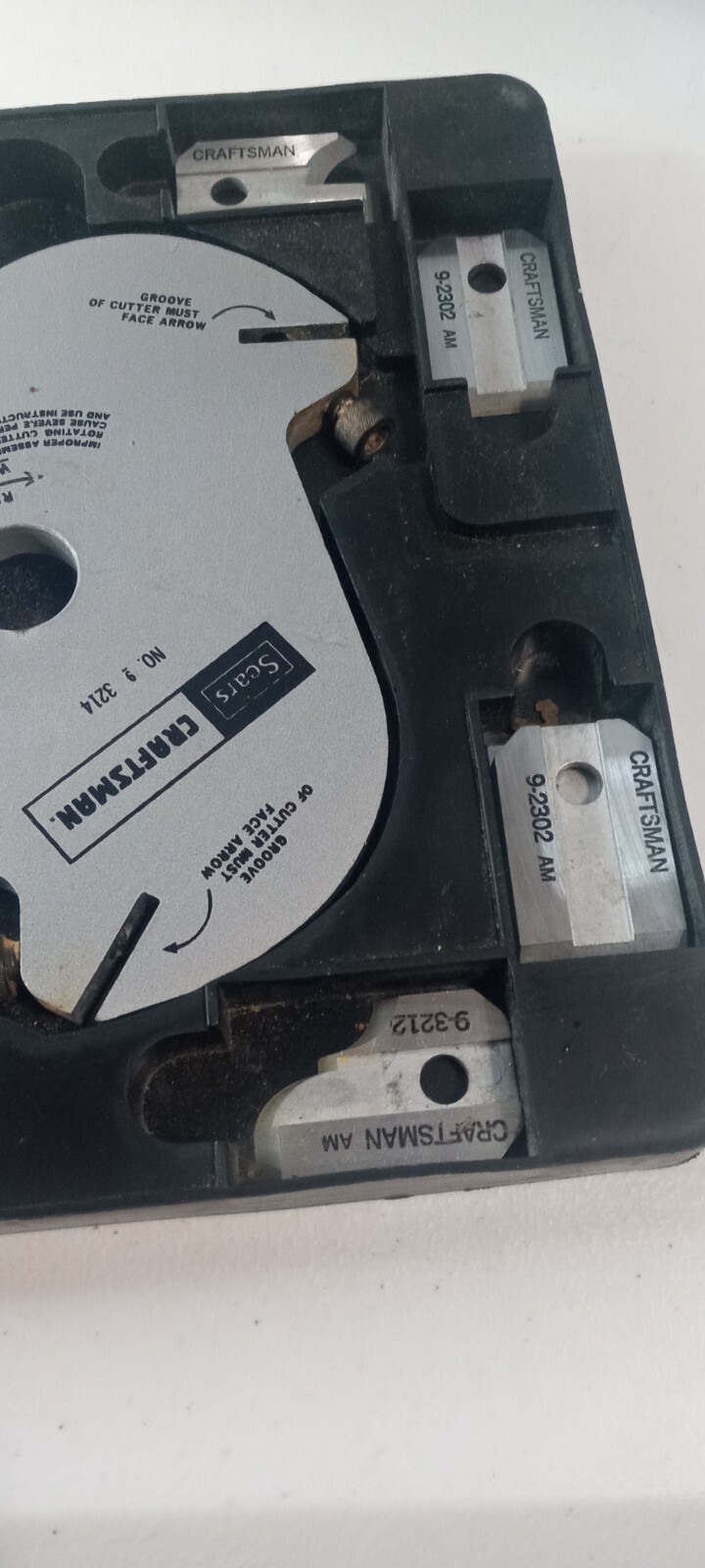 Craftsman Table Saw Molding Head Cutter 93214 11 Blades Vintage eBay