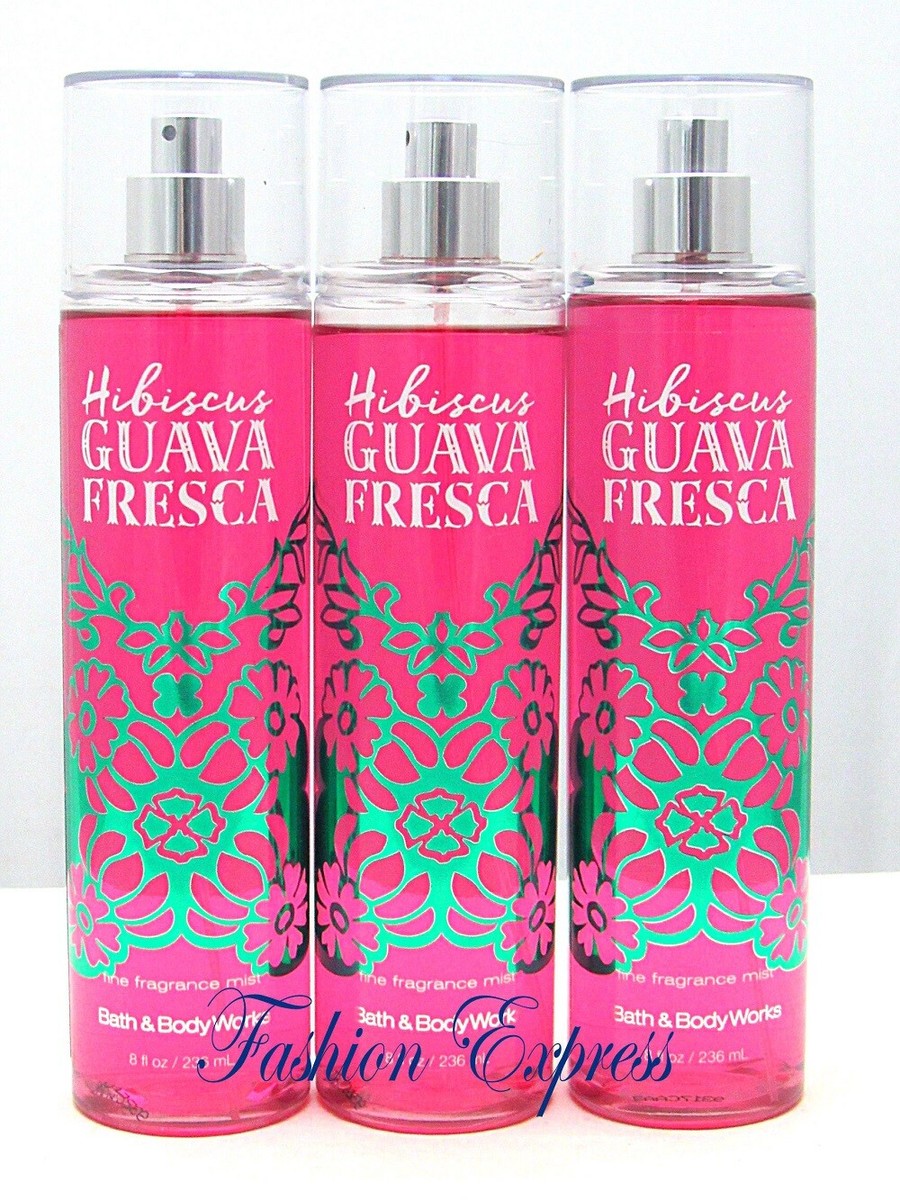 BATH BODY WORKS HIBISCUS GUAVA FRESCA BODY MIST SPRAY OZ (LOT
