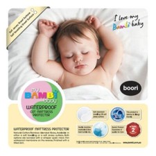 Bambi Cotton/Bamboo Stretch Knit Waterproof Cot Mattress Protector - 69x130cm