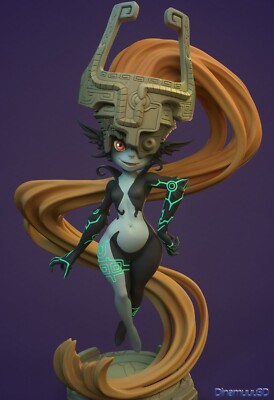 Midna Twilight Princess Imp / Sexy / Pinup / Sammelstück /Dianamuu3D / FanArt