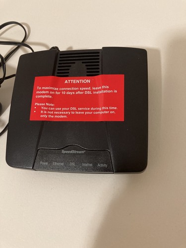 SIEMENS SpeedStream 4100 Ethernet ADSL Modem 060-D141-A39 - Picture 2 of 6