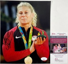 Olympic Gold Medalist Kayla Harrison Signed 2016 Rio 8x10 Photo JSA COA
