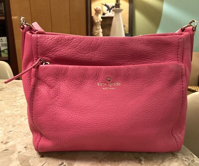Kate Spade Hot Pink Barbie Leather Shoulder Bag Purse