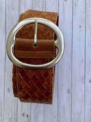 Vera Pelle Women\'s Brown Distressed Italian Leather Belt NWT Size Small Vera pelle belt womens - Gem main image 2