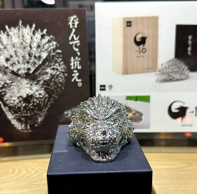 Godzilla -1.0 Minus One Guinomi Sake Cup Handmade by Craftsmen Pure Tin w/Box JP