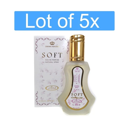 Soft by Al Rehab Perfumes Lot of 5x 35ml EDP Spray - Free