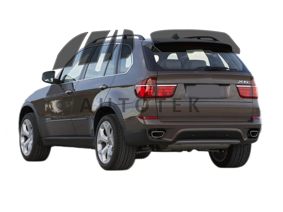 Película precortada en todos los lados + ventana trasera cualquier tono % VLT para BMW X5 (2007-2013) Foto 2 de 4