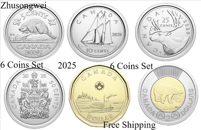 2025 Canada King Charles III First Strike Set of 6 Coins - Free