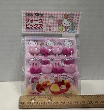 Sanrio Hello Kitty Food Fruit Cocktail Fork Picks 2 Patterns 8 Pics Daiso, New