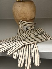 Vintage Le Gant Hermes Wear Right ladies striped gloves.