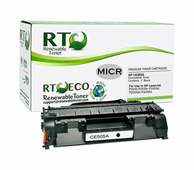 Reemplazo Compatible Cartucho de Toner MICR HP 05A CE505A para LaserJet  P2035 P20 | eBay
