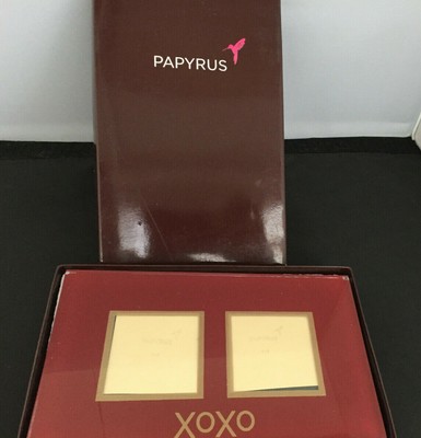 PAPYRUS Red Glass XOXO Double 2''x2'' Frame