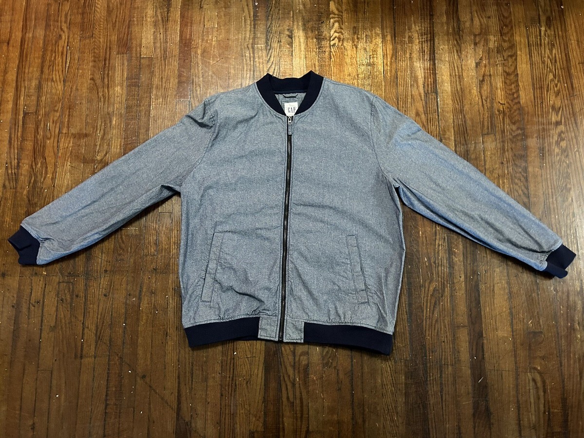Gap Mens Lightweight Chambray Bomber XL