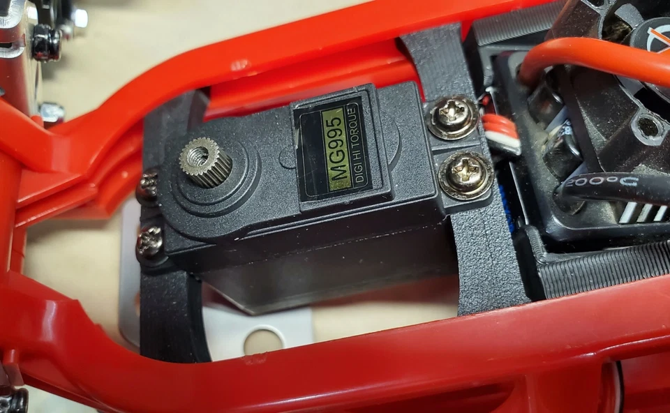 Tamiya ORV Centered Servo Mount Upgrade - Blackfoot Monster Beetle Frog Brat