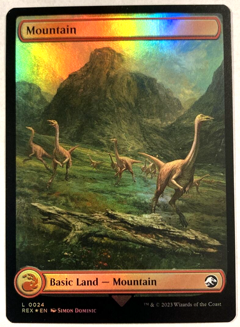 MTG Mountain *FOIL* Universes Beyond: Jurassic World Collection 24