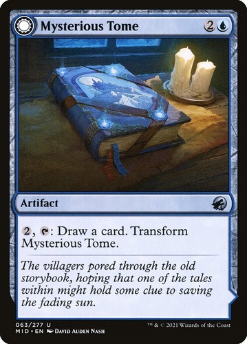Mysterious Tome | MtG Magic Innistrad: Midnight Hunt |English |Near Mint-Mint NM