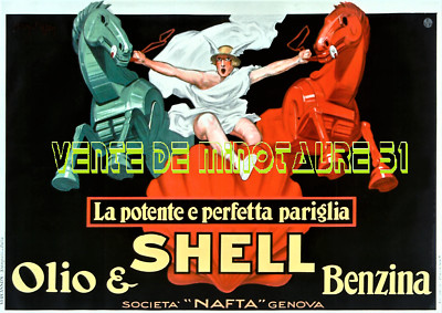 Schell - the powerful and perfect pair - NAFTA Genoa Italy - A3 laminated