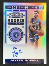 Jaylen Nowell 2019-20 Panini Contenders Rookie Ticket Silver Auto RC #115