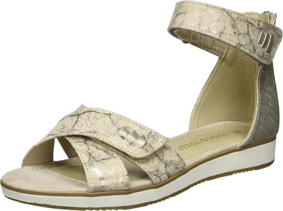 MARCO TOZZI Cool Club Mädchen Sandalen Knöchelriemchen, Beige, 36 EUR
