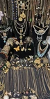 Huge Estate Jewelry Lot -Gold tone Etruscan Revival Costume-8+lbs*Signed