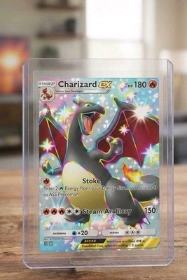 SHINY CHARIZARD EX Full ART Tcg Pocket Holographic Premium custom card