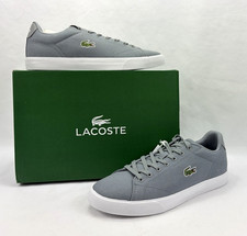 Lacoste Lerond Set 125 1 CMA Zapatillas Informales Zapatos Gris/Blanco Para Hombre 9.5 Nuevo en Caja