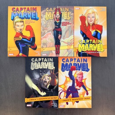 Captain Marvel: Earth's Mightiest Hero - Marvel TPB OOP - 1 2 3 4 5 Book Set