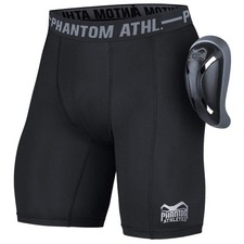 PHANTOM Tiefschutz Shorts Vector mit Cup | Kompressionshose Suspensorium Schutz
