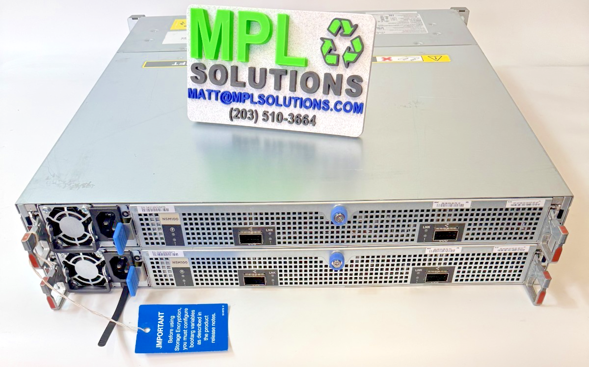 NetApp NAJ-1801 w/2x NSM100 Disk Shelf 111-04256+B6 Storage