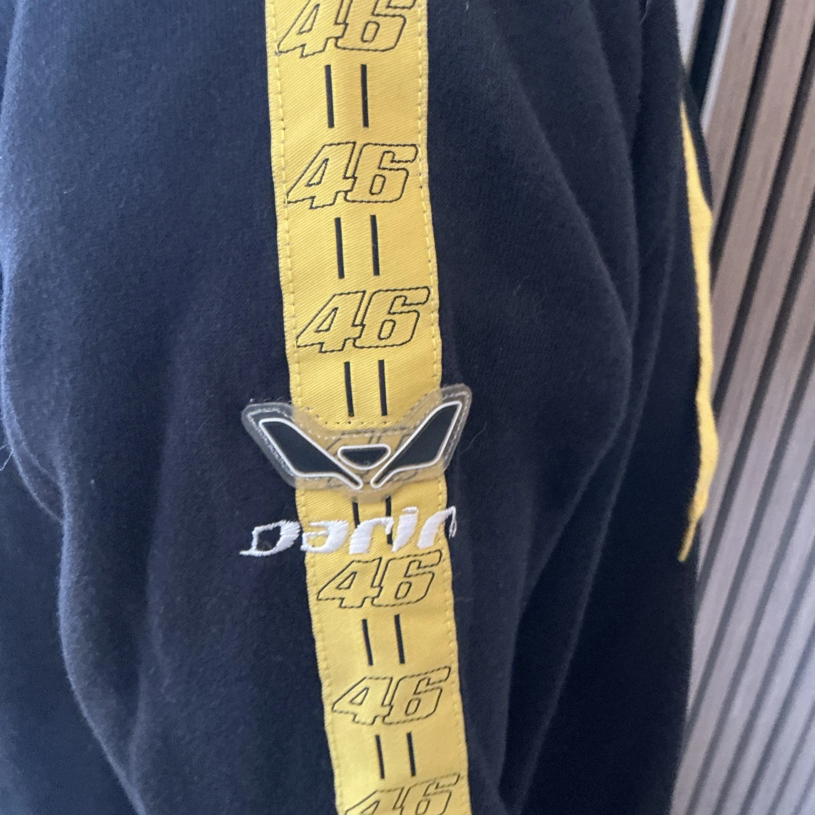 VR46 Felpa con cappuccio nera media ufficiale Valentino Rossi DARING RACEWEAR