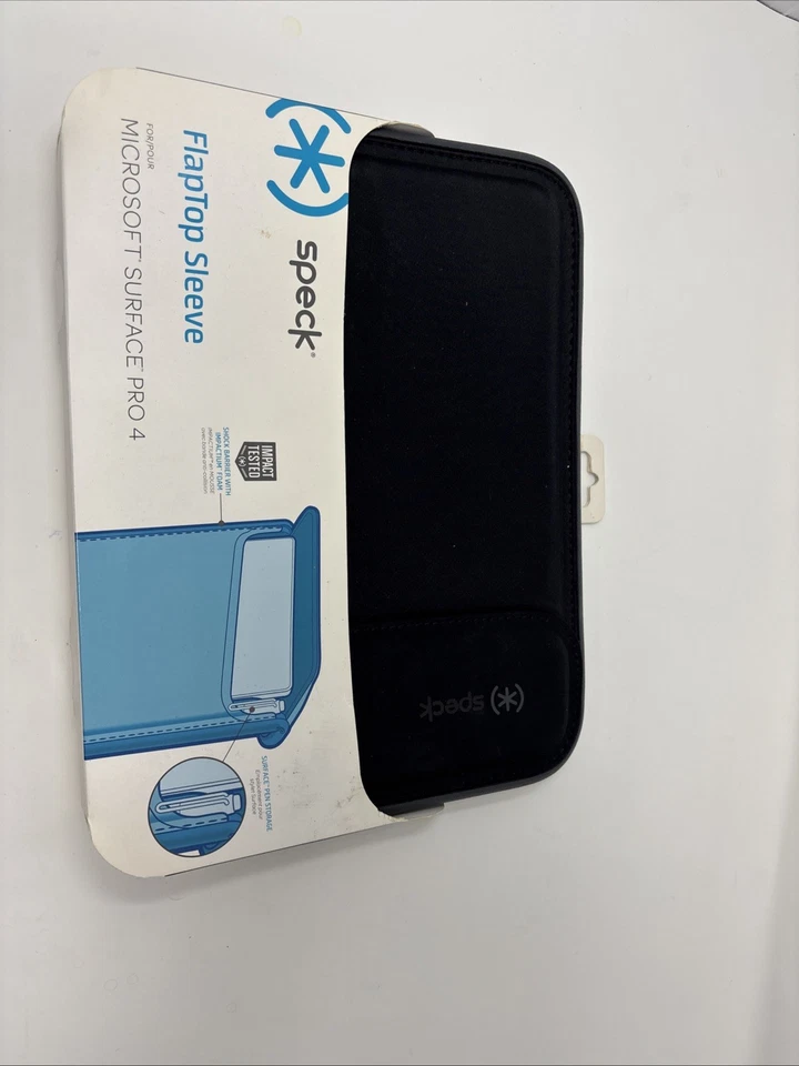 NEW Speck Flaptop Sleeve BLACK for Microsoft Surface 4 Pro 78377 secure flap - Image 4 of 4