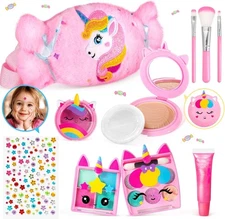 ULOVEME Kids Real Makeup Kit for Little Girls - Real, Non Toxic, Washable... 