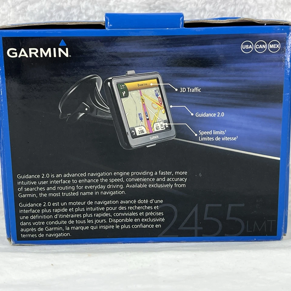 Garmin nüvi 2455 LMT Automotive Mountable GPS 3D Screen New Open Box - Image 4 of 4